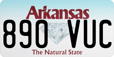 AR license plate 890VUC