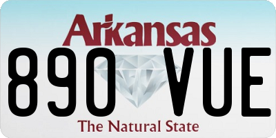 AR license plate 890VUE