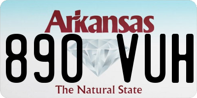 AR license plate 890VUH