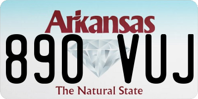 AR license plate 890VUJ
