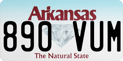 AR license plate 890VUM