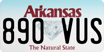 AR license plate 890VUS