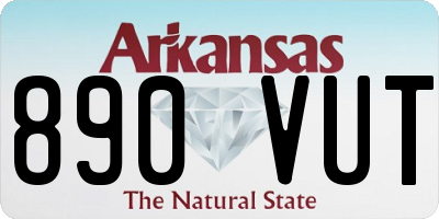 AR license plate 890VUT