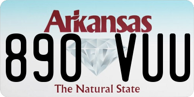 AR license plate 890VUU