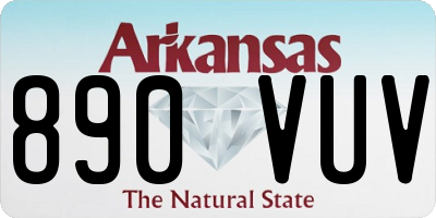 AR license plate 890VUV