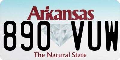 AR license plate 890VUW