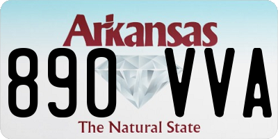 AR license plate 890VVA