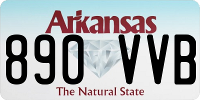 AR license plate 890VVB