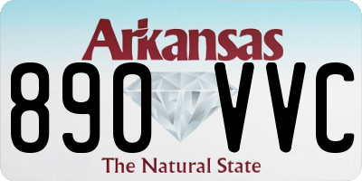 AR license plate 890VVC