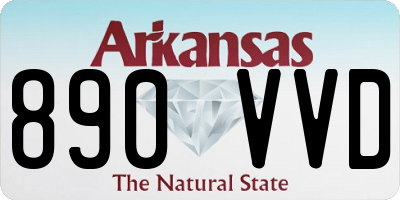 AR license plate 890VVD