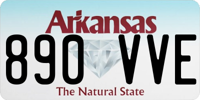 AR license plate 890VVE