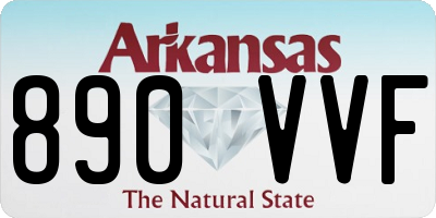 AR license plate 890VVF