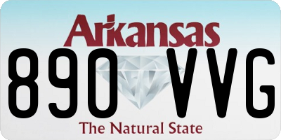 AR license plate 890VVG