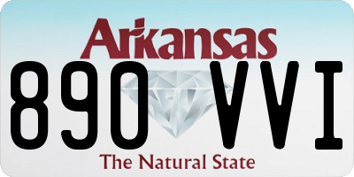 AR license plate 890VVI