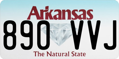 AR license plate 890VVJ