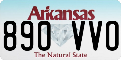 AR license plate 890VVO