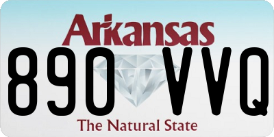 AR license plate 890VVQ