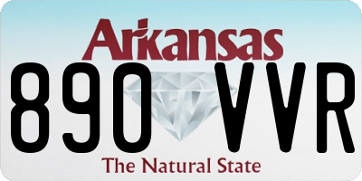 AR license plate 890VVR