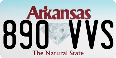 AR license plate 890VVS