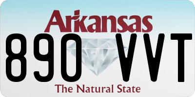AR license plate 890VVT