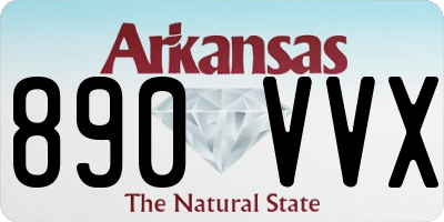 AR license plate 890VVX