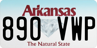 AR license plate 890VWP