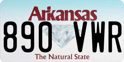 AR license plate 890VWR