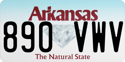 AR license plate 890VWV