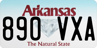 AR license plate 890VXA