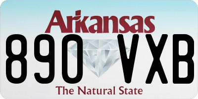 AR license plate 890VXB