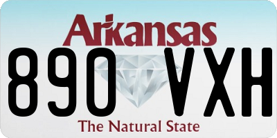 AR license plate 890VXH