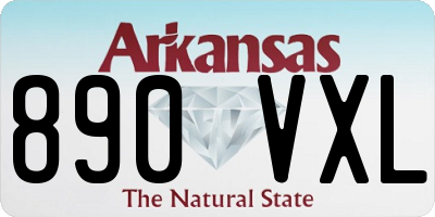AR license plate 890VXL