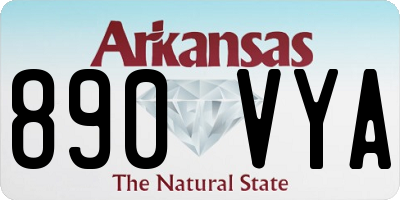 AR license plate 890VYA