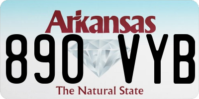 AR license plate 890VYB