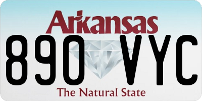 AR license plate 890VYC