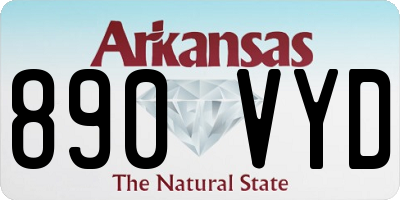 AR license plate 890VYD