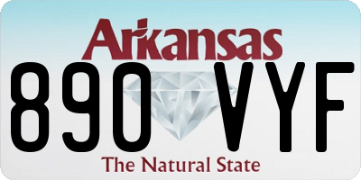 AR license plate 890VYF