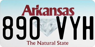AR license plate 890VYH
