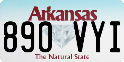 AR license plate 890VYI