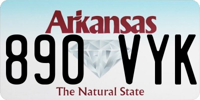 AR license plate 890VYK