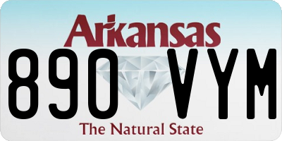 AR license plate 890VYM