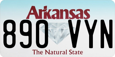 AR license plate 890VYN