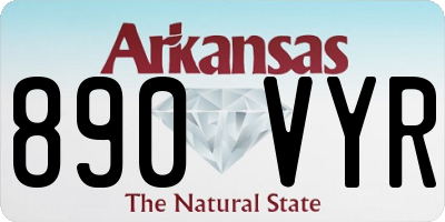 AR license plate 890VYR