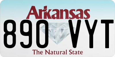 AR license plate 890VYT
