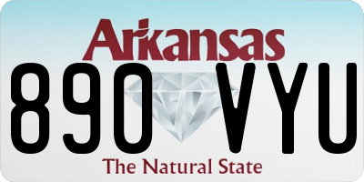 AR license plate 890VYU
