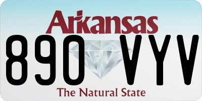 AR license plate 890VYV