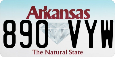 AR license plate 890VYW