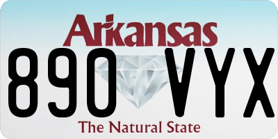 AR license plate 890VYX