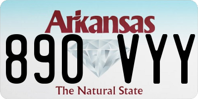 AR license plate 890VYY