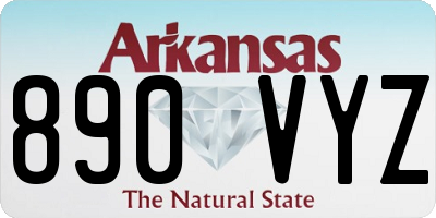 AR license plate 890VYZ
